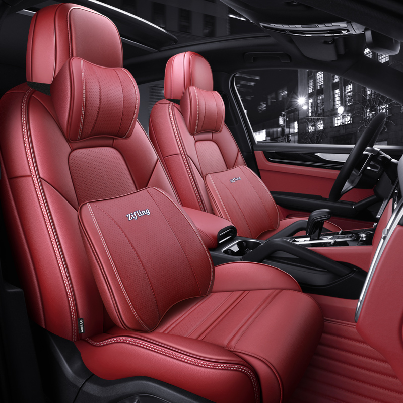保时捷真皮专用全包汽车坐垫四季通用座套座垫座椅套车垫全套车坐