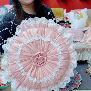 法式浪漫宫廷圆枕(含芯)